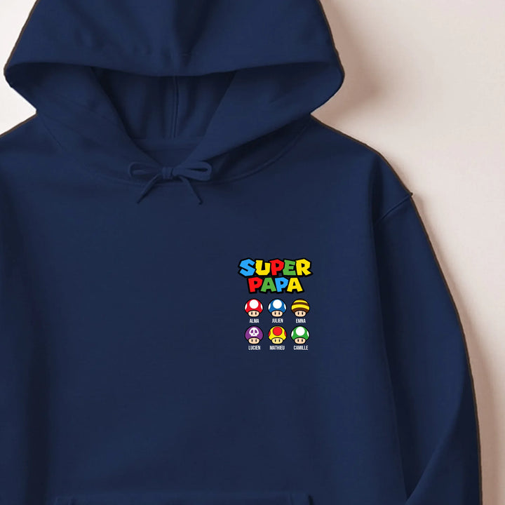 Sweat Super Papa Sweat à capuche / Marine / M