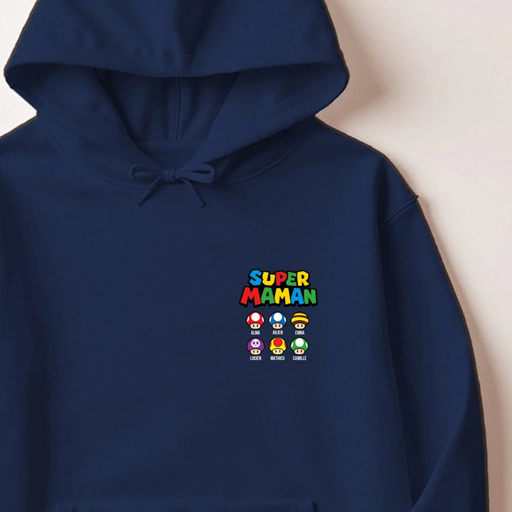 Sweat super maman Sweat à capuche / Marine / M