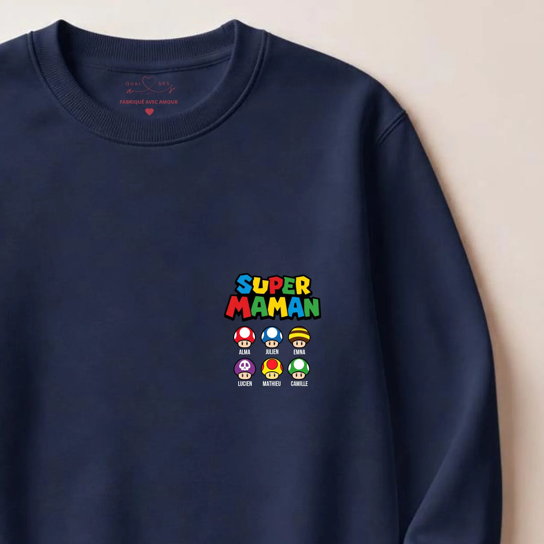 Sweat super maman Sweatshirt / Marine / S