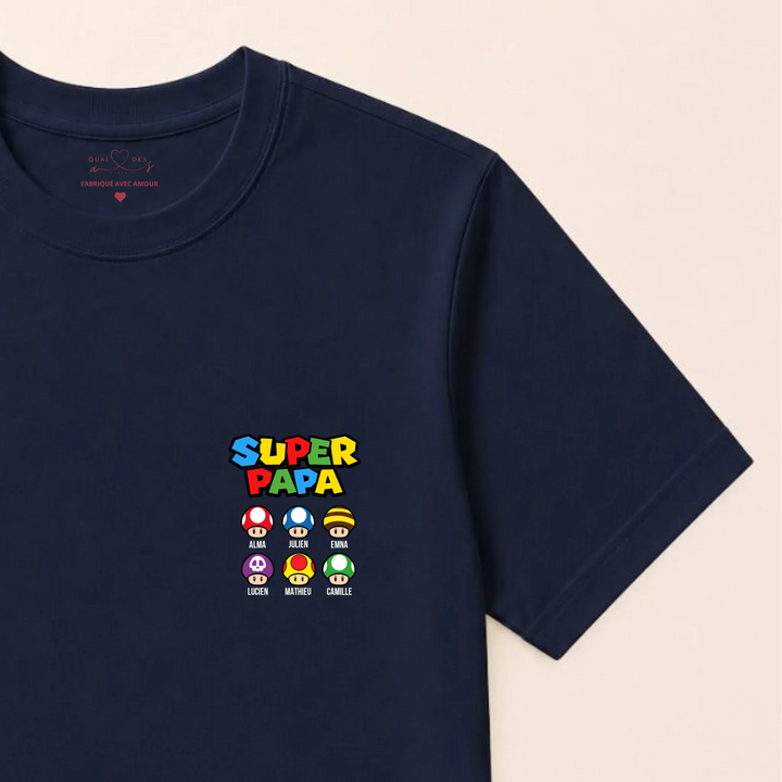 Sweat Super Papa T-shirt / Marine / S