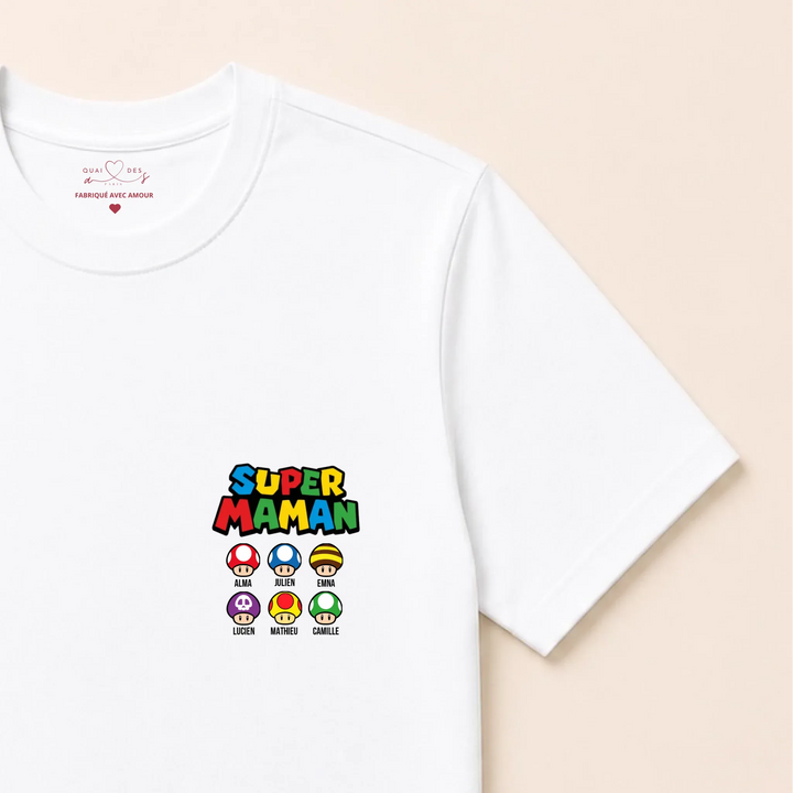 Sweat super maman T-shirt / Blanc / S