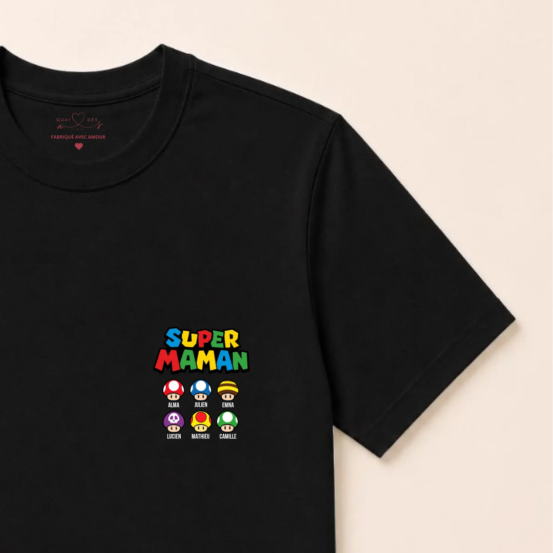 Sweat super maman T-shirt / Noir / S