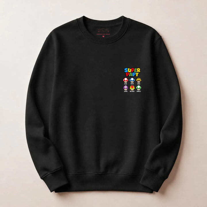 Pull super papy Sweatshirt / Noir / S
