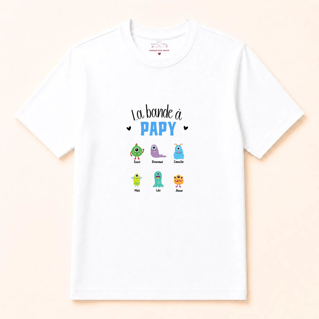 Pull Personnalisé - La bande à papy T-shirt / Blanc / S