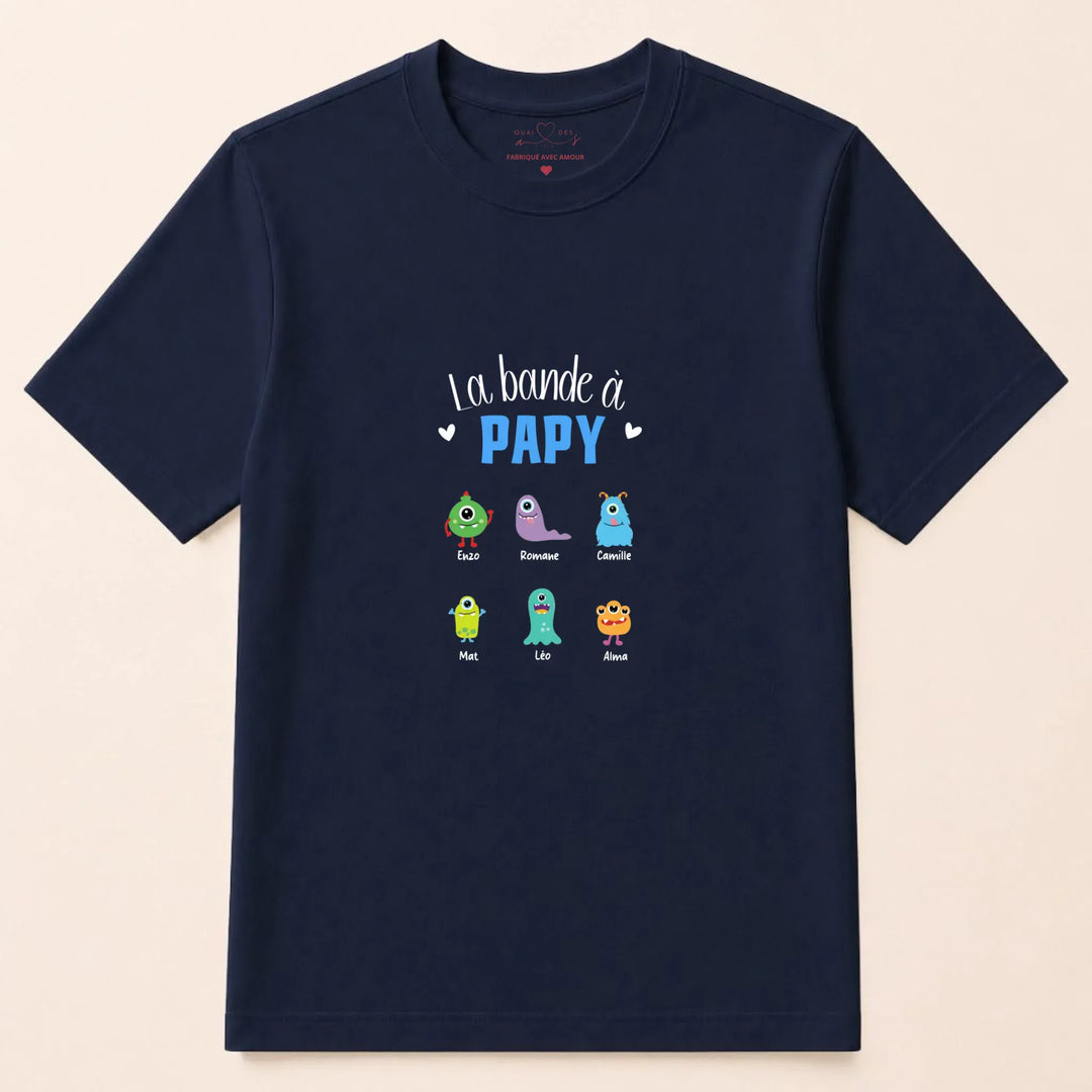 Pull Personnalisé - La bande à papy T-shirt / Marine / S