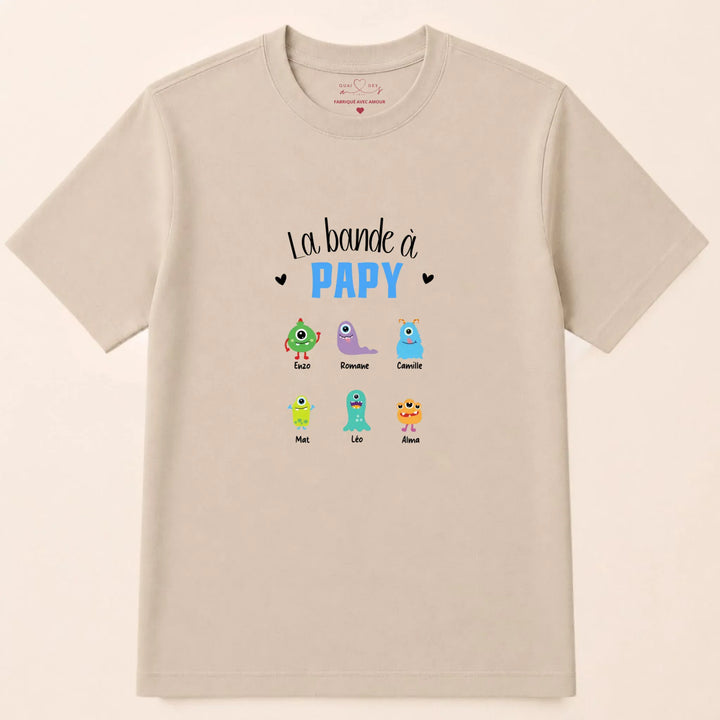 Pull Personnalisé - La bande à papy T-shirt / Beige / S