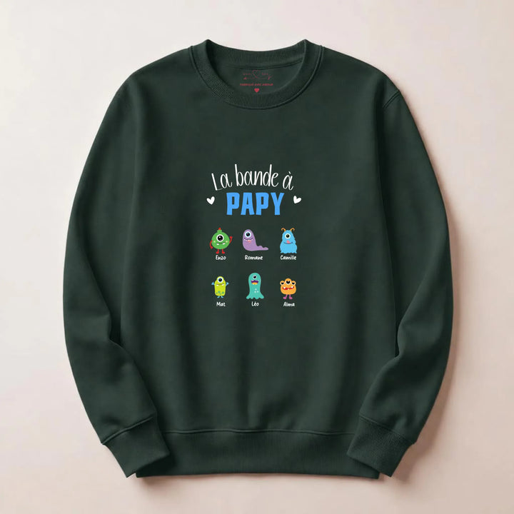 Pull Personnalisé - La bande à papy Sweatshirt / Forest / S