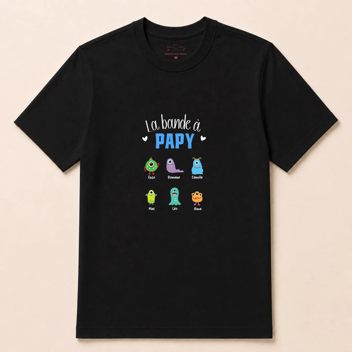 Sweat Personnalisé - La bande à papy T-shirt / Noir / S