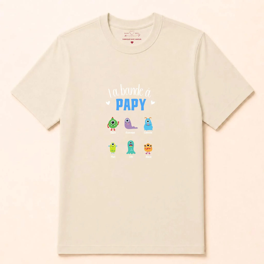 Sweat Personnalisé - La bande à papy T-shirt / Naturel / S