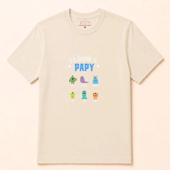 Sweat Personnalisé - La bande à papy T-shirt / Naturel / S