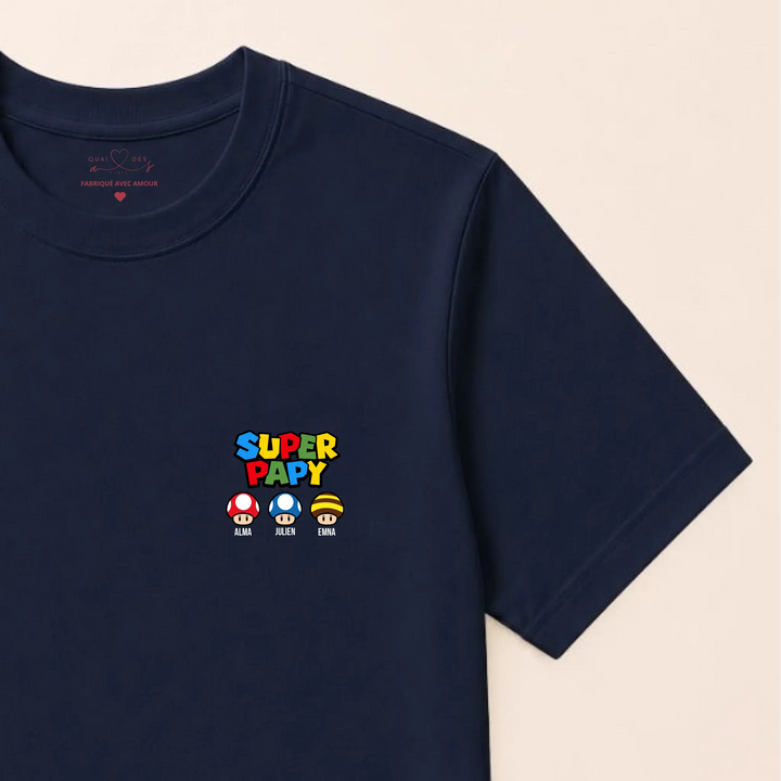 Sweat super papy T-shirt / Marine / S