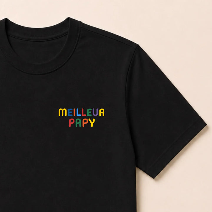 Sweat personnalisé Meilleur Papy T-shirt / Noir / S
