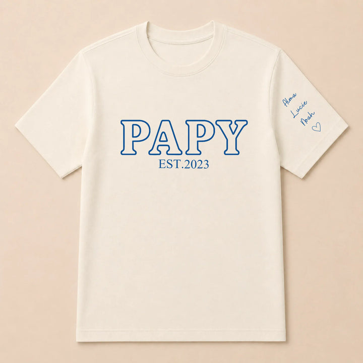 T shirt personnalise futur grand père T-shirt / Naturel / S