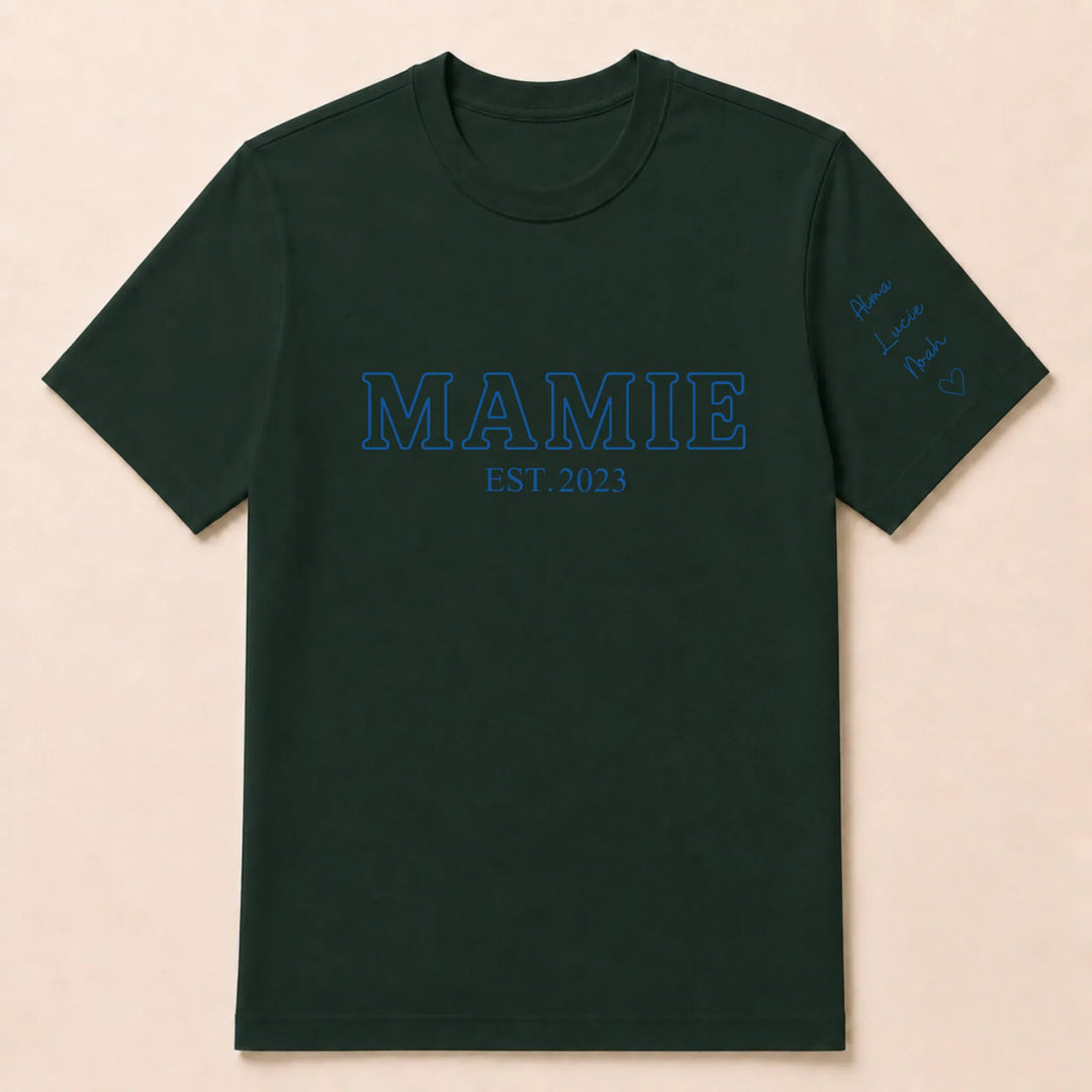 T-shirt personnalisé mamie - Future Mamie T-shirt / Forest / S