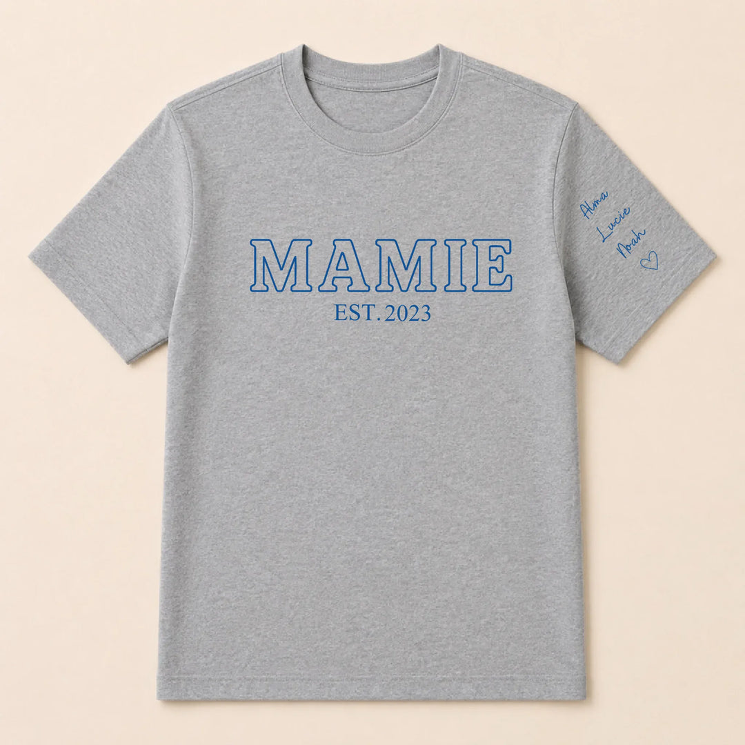 T-shirt personnalisé mamie - Future Mamie T-shirt / Gris / S