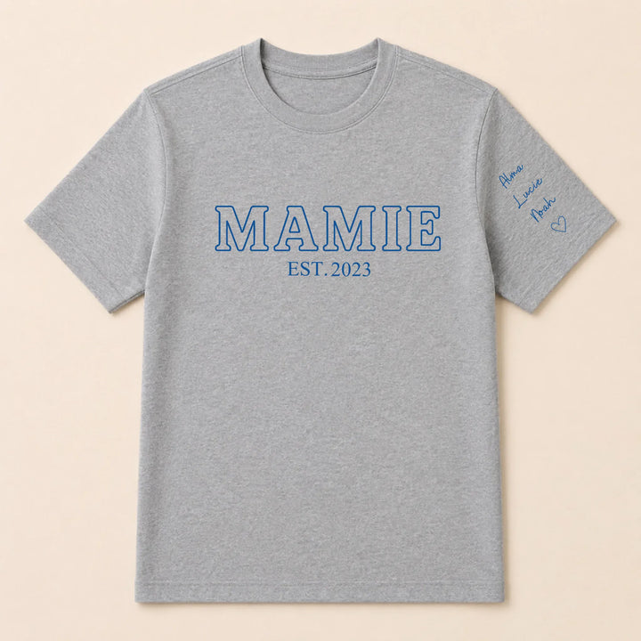 T-shirt personnalisé mamie - Future Mamie T-shirt / Gris / S
