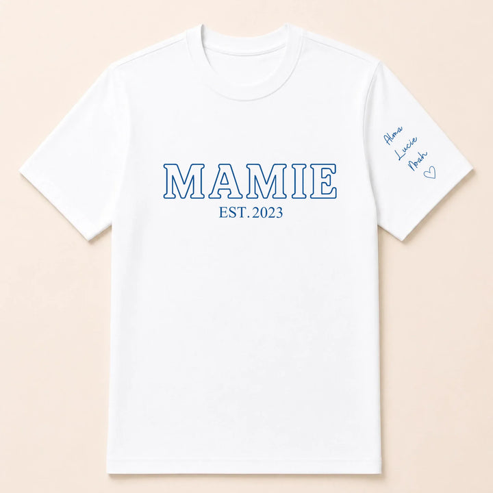 T-shirt personnalisé mamie - Future Mamie T-shirt / Blanc / S