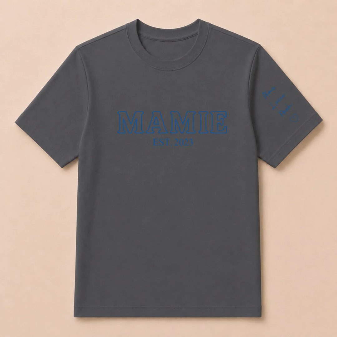 T-shirt personnalisé mamie - Future Mamie T-shirt / Gris Foncé / S