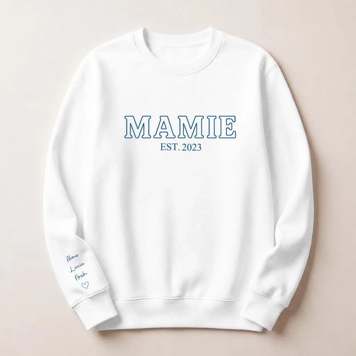 T-shirt personnalisé mamie - Future Mamie Sweatshirt / Blanc / S
