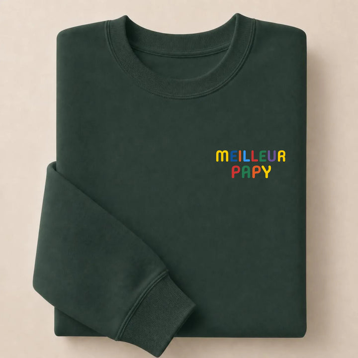 T-Shirt personnalisé Meilleur Papy Sweatshirt / Forest / S