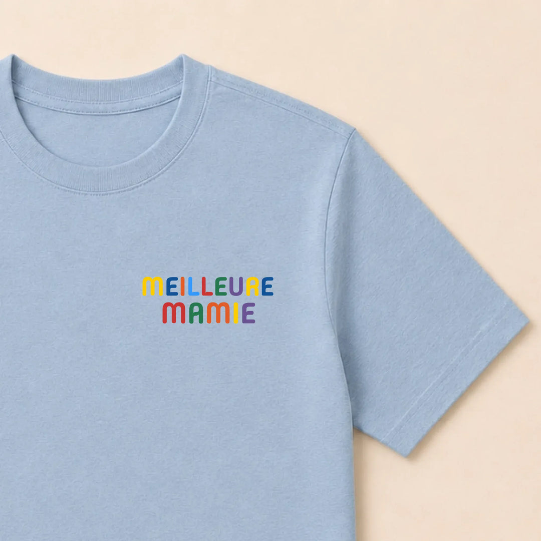 Sweat personnalisé Meilleure Mamie T-shirt / Bleu clair / S