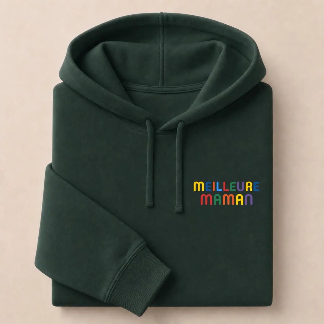 T-Shirt personnalisé Meilleure Maman Sweat à capuche / Forest / S