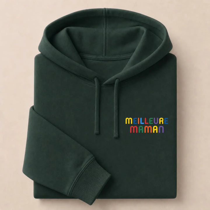T-Shirt personnalisé Meilleure Maman Sweat à capuche / Forest / S