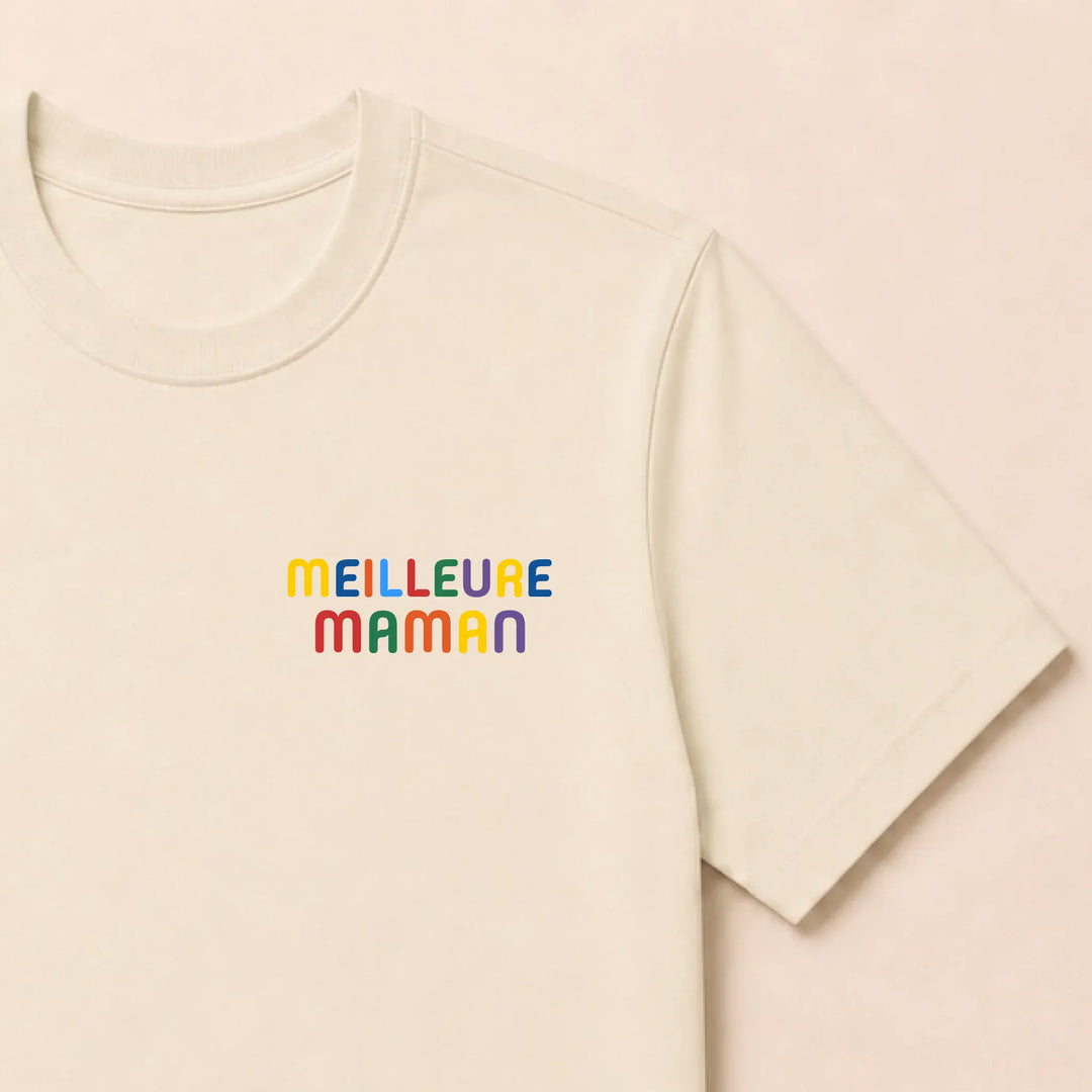 Pull personnalisé Meilleure Maman T-shirt / Beige / S