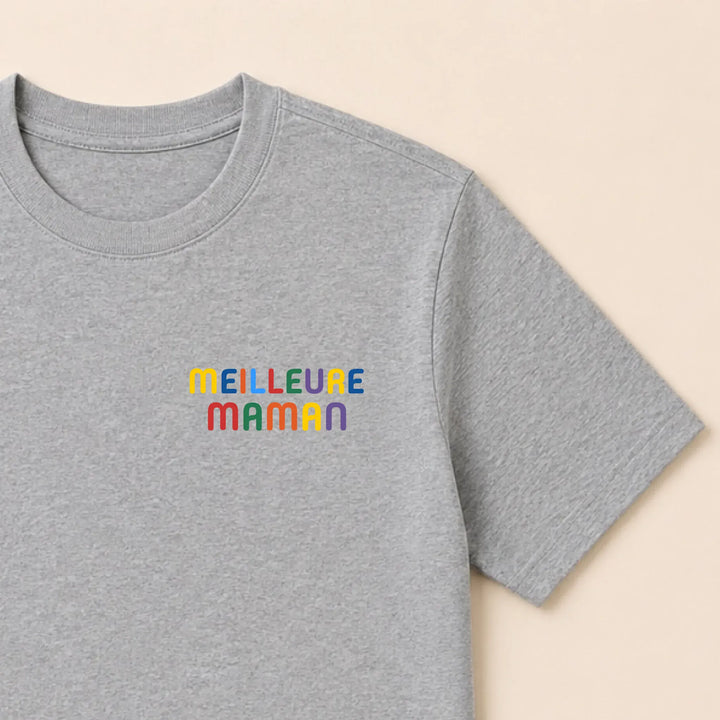 Pull personnalisé Meilleure Maman T-shirt / Gris / S