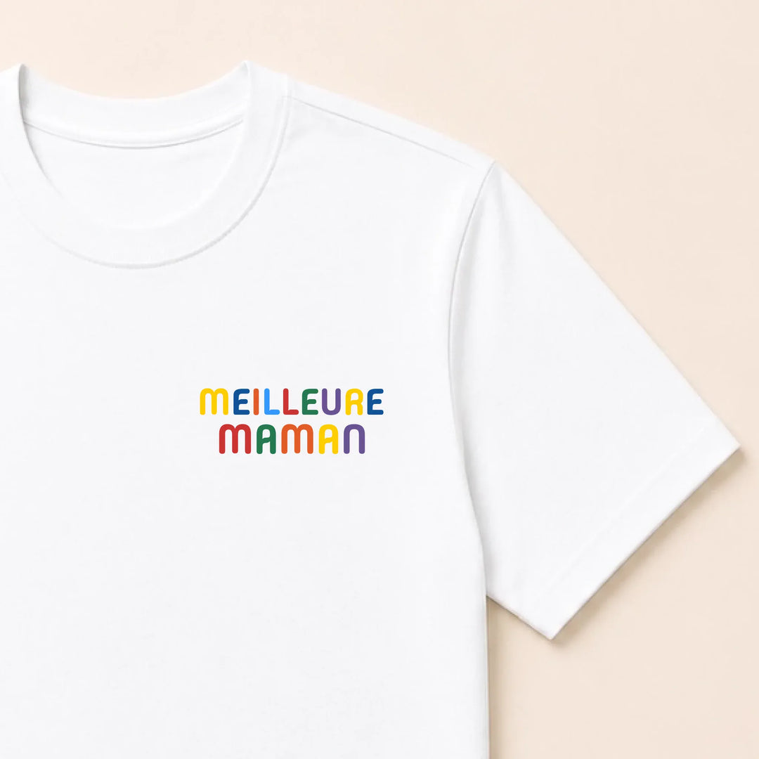 Pull personnalisé Meilleure Maman T-shirt / Blanc / S