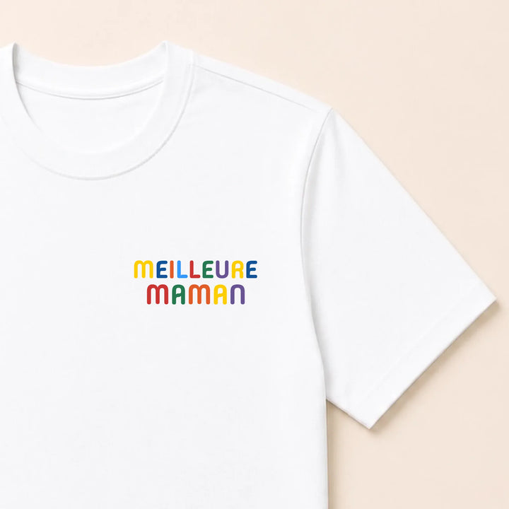 Pull personnalisé Meilleure Maman T-shirt / Blanc / S
