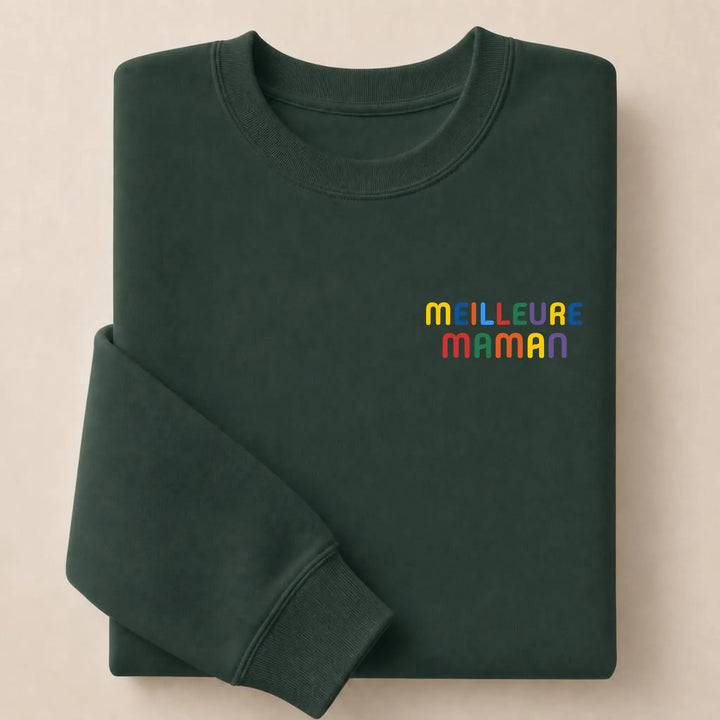 Pull personnalisé Meilleure Maman Sweatshirt / Forest / S