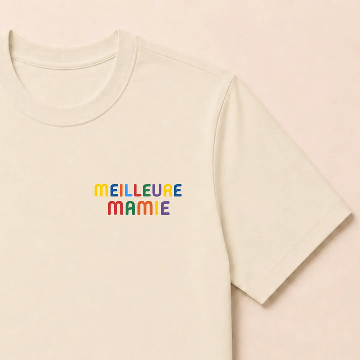 Pull personnalisé Meilleure Mamie T-shirt / Beige / S