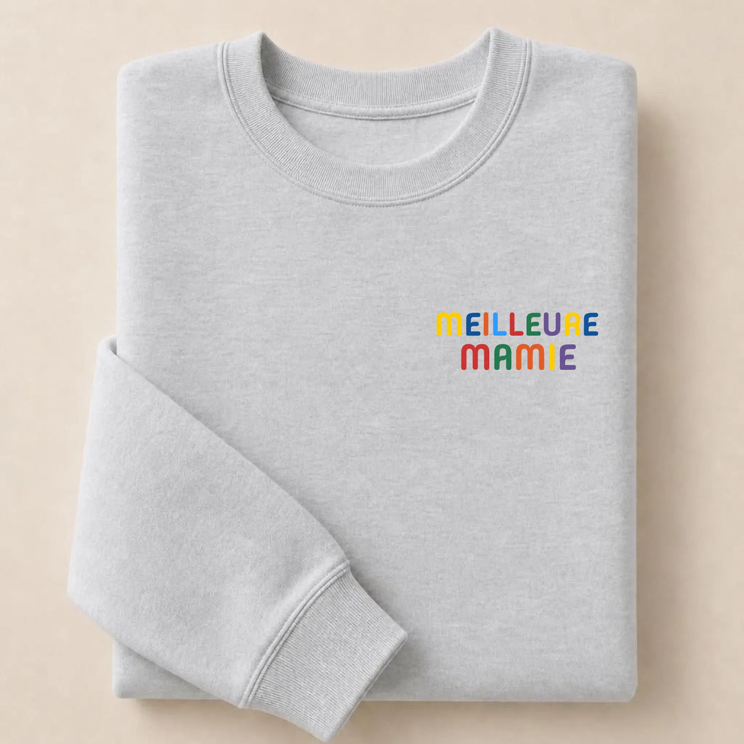 Pull personnalisé Meilleure Mamie Sweatshirt / Gris / S