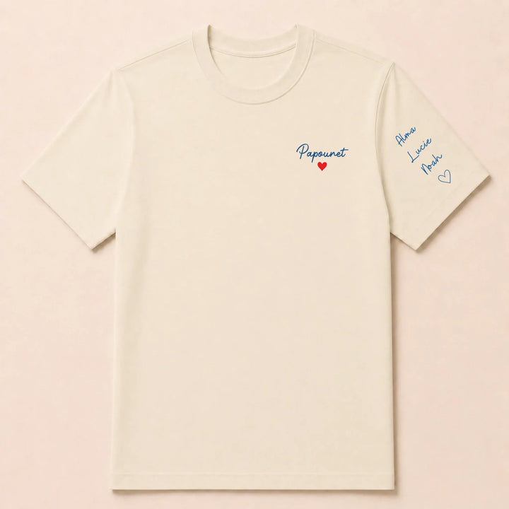 T-shirt personnalisé brodé - Papounet