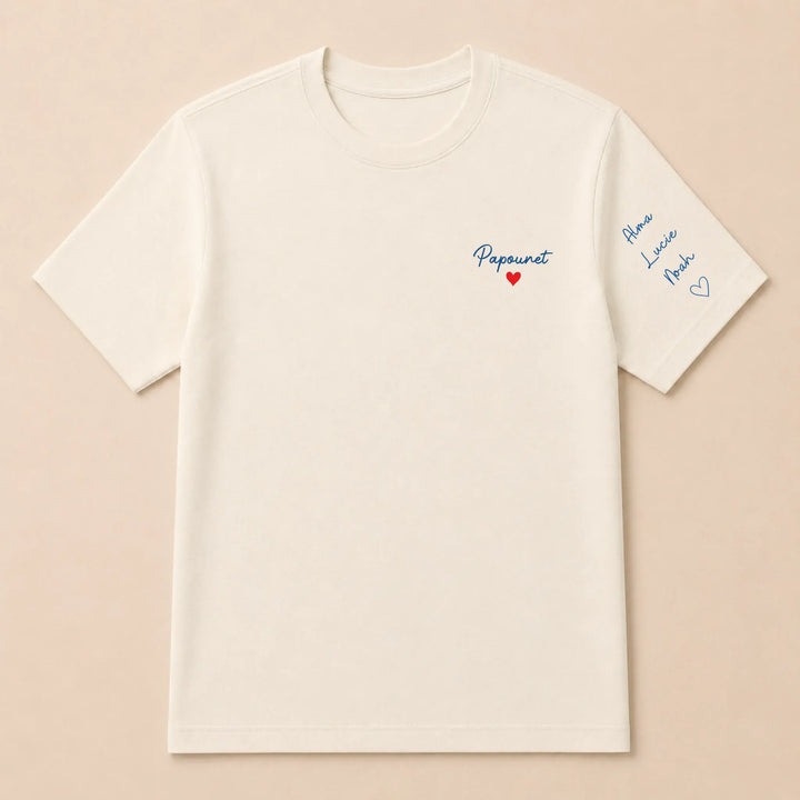 T-shirt personnalisé brodé - Papounet