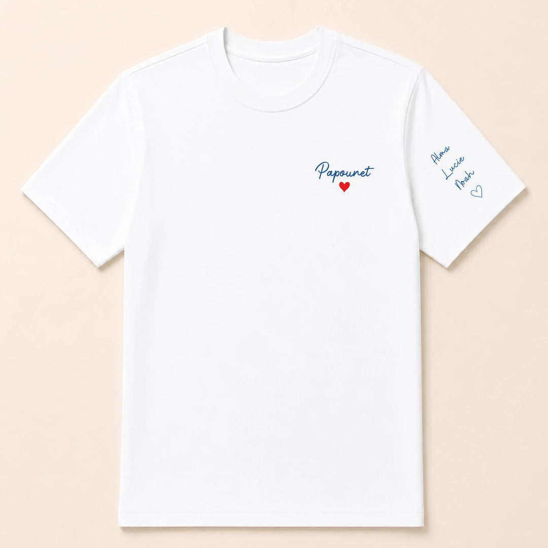 T-shirt personnalisé brodé - Papounet