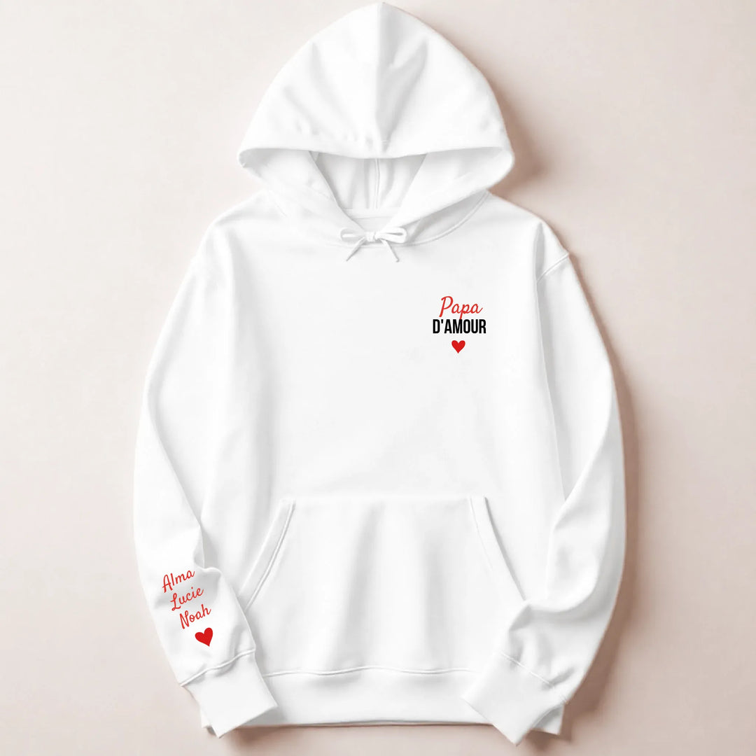 T-shirt personnalisé brodé - Papa d'amour
