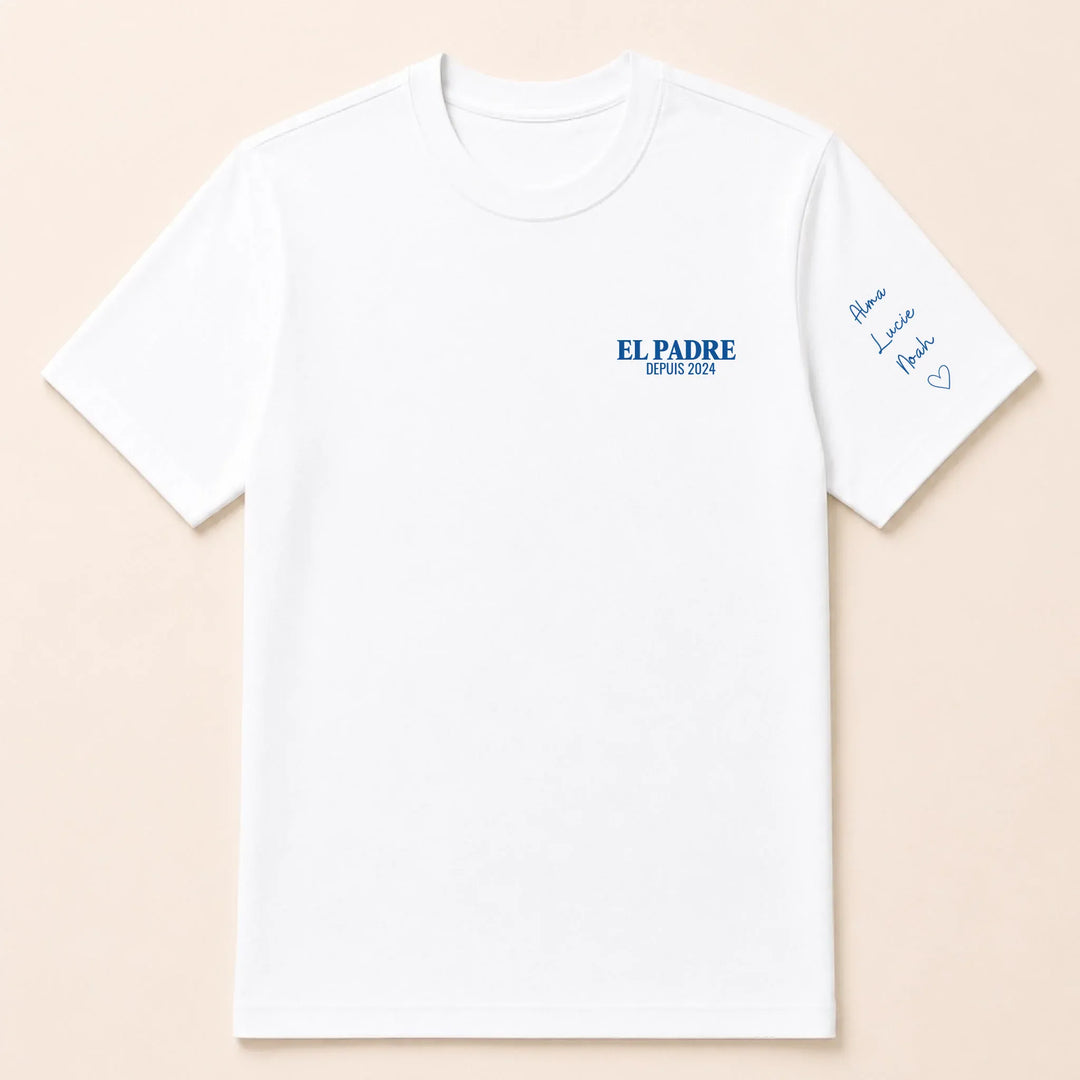 T-shirt personnalisé brodé - EL PADRE