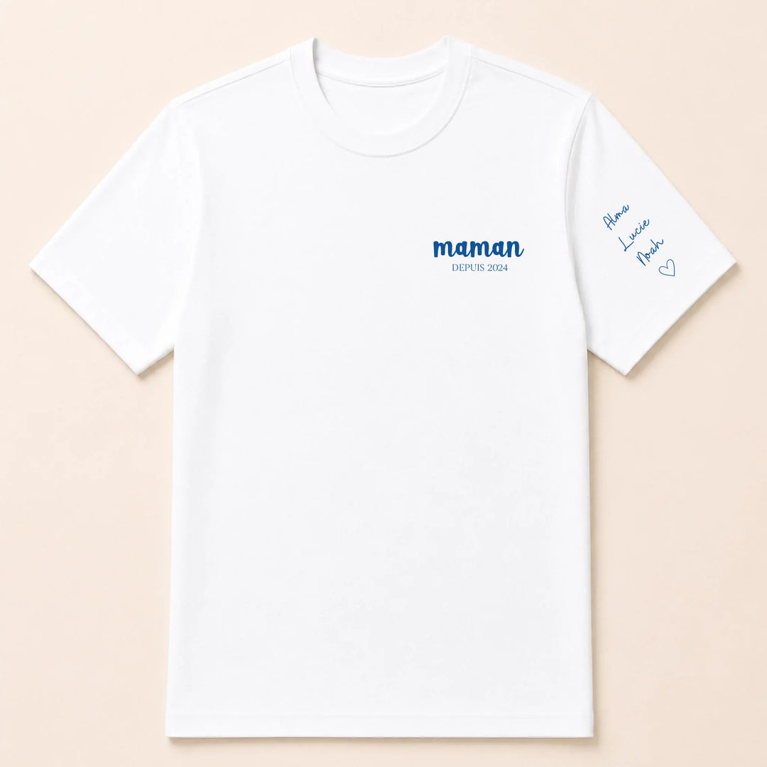 T-shirt maman Depuis Brodé
