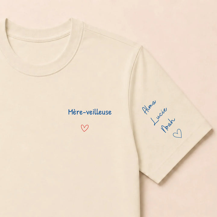Sweat Mère-veilleuse T-shirt / Beige / S