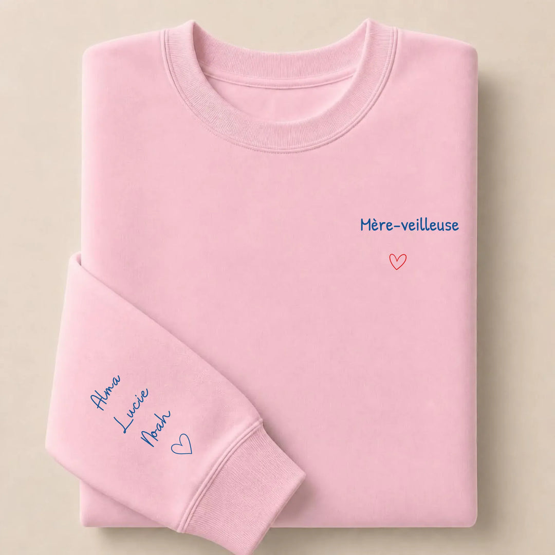 Sweat Mère-veilleuse Sweatshirt / Rose Clair / S