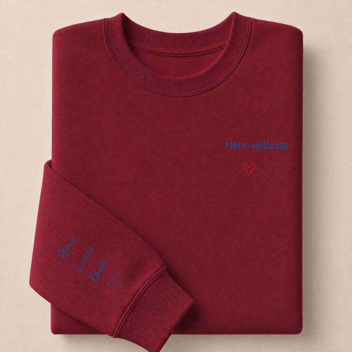 Sweat Mère-veilleuse Sweatshirt / Bordeaux / S