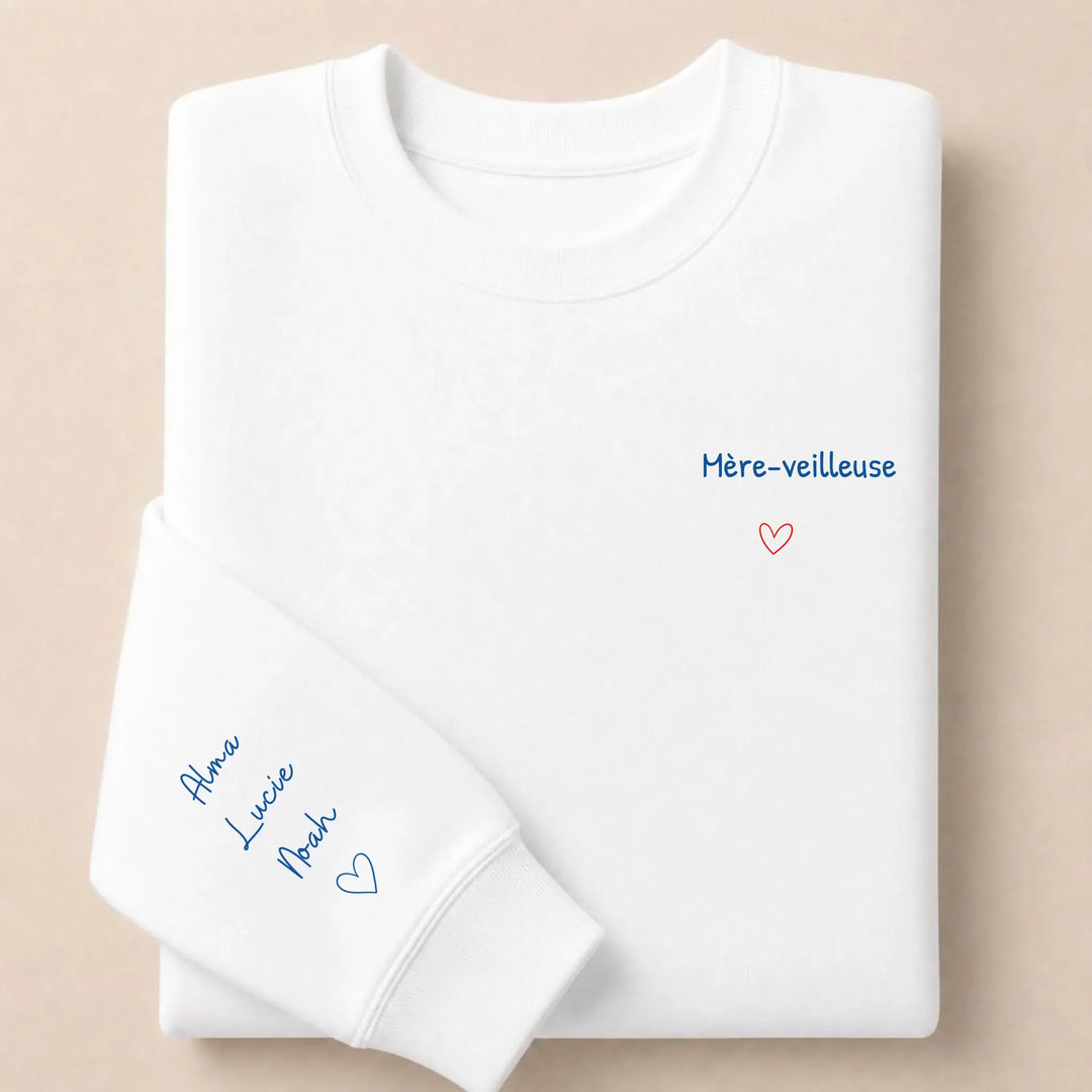 Sweat Mère-veilleuse Sweatshirt / Blanc / S
