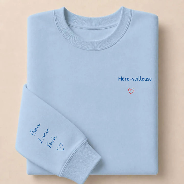 Sweat Mère-veilleuse Sweatshirt / Bleu Clair / S