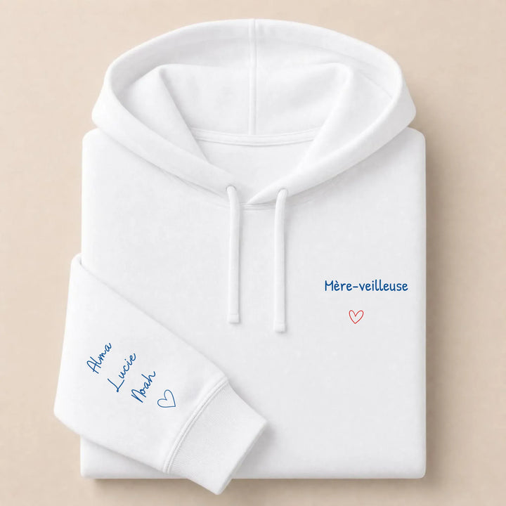 Sweat Mère-veilleuse Sweat à capuche / Blanc / S