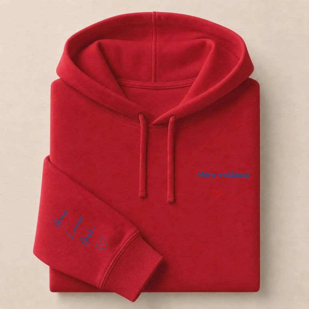Sweat Mère-veilleuse Sweat à capuche / Rouge / S