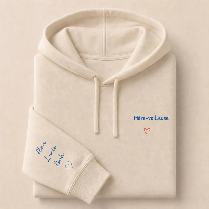 Sweat Mère-veilleuse Sweat à capuche / Beige / S