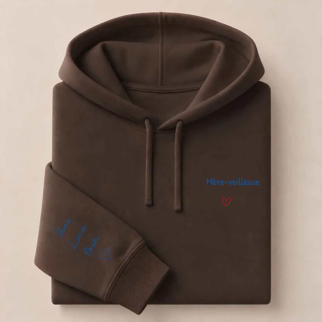Sweat Mère-veilleuse Sweat à capuche / Marron / S