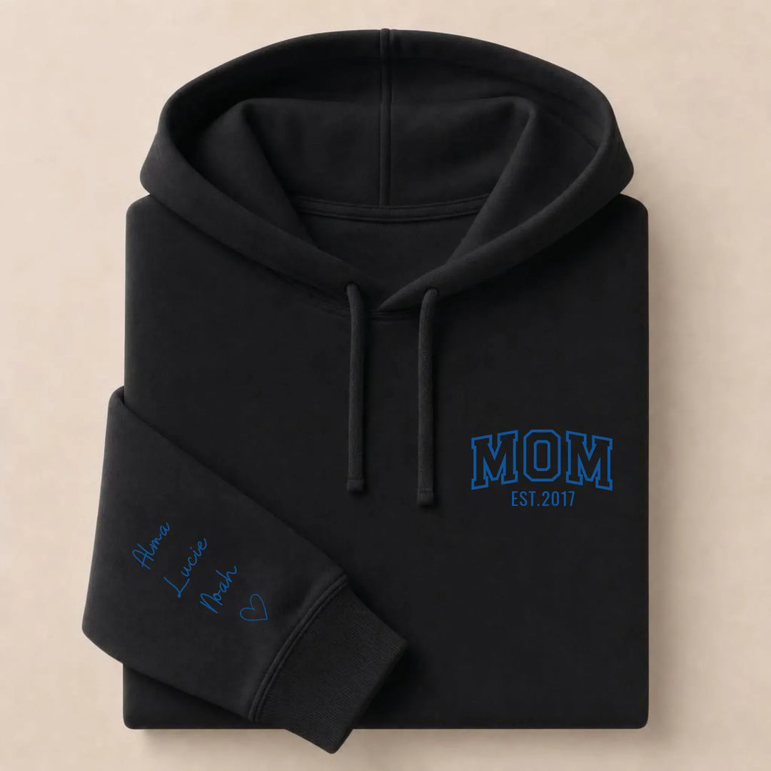 Sweat mom Sweat à capuche / Noir / S